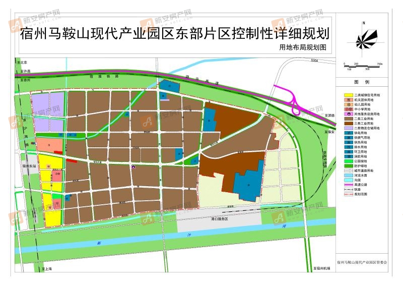 总面积约1199平方公里!宿马园区东部片区控制性详细规划公示